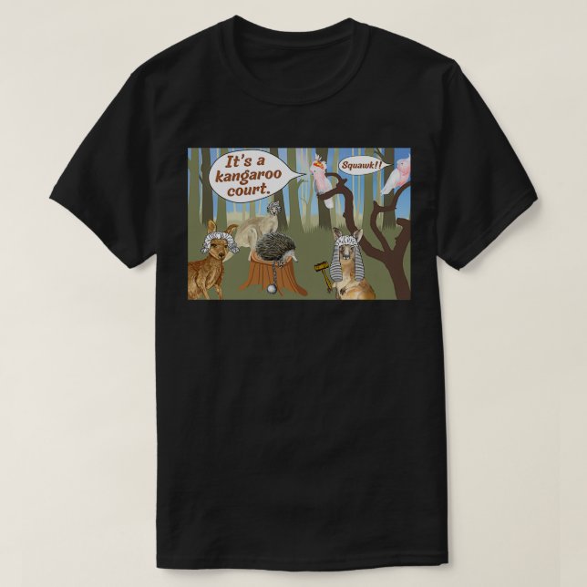 Kangaroo court idiom law and order T-Shirt (Design Front)