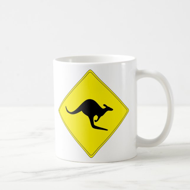 Kangaroo Crossing Mug - Customize (Right)