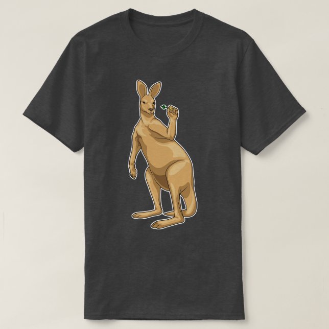Kangaroo Darts Dart T-Shirt (Design Front)