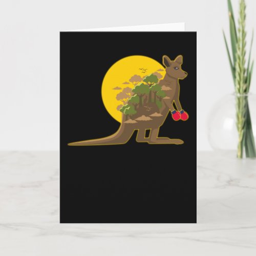 Kangaroo Design Kangaroos Australia Marsupial Gift Card