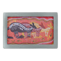 Kangaroo Dreaming Belt Buckle