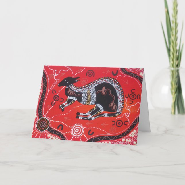 Kangaroo Dreaming Card (Front)