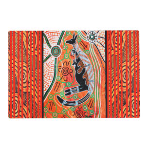 Kangaroo Dreaming Double Sided Placemat