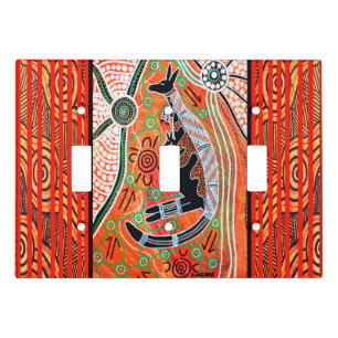 Kangaroo Dreaming Light Switch Cover
