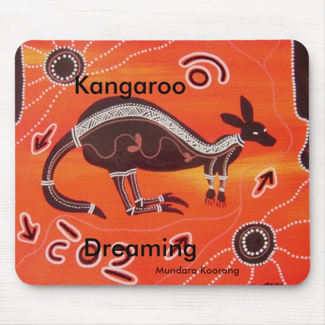 Kangaroo Dreaming Mouse Pad (Front)