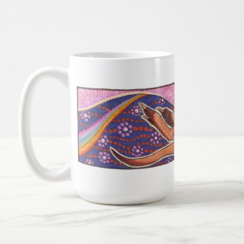 Kangaroo Dreaming the Dawn Coffee Mug