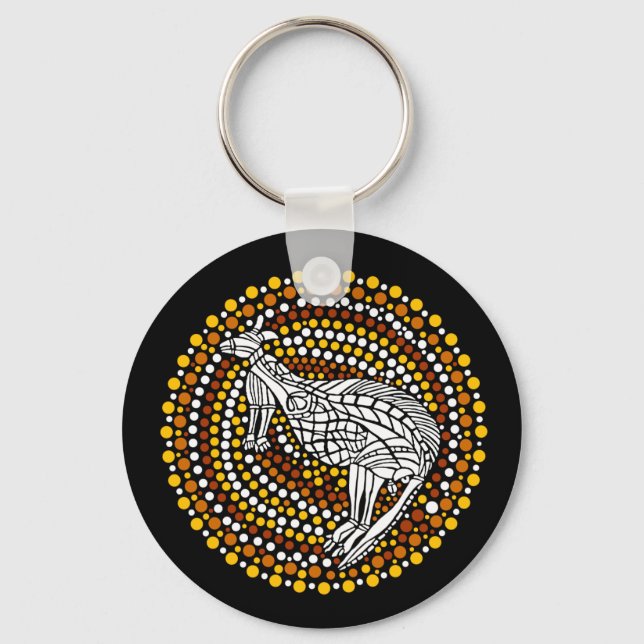 Kangaroo Dreamtime Keychain (Front)