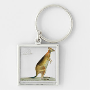 Kangaroo, engraved by Coutant Keychain