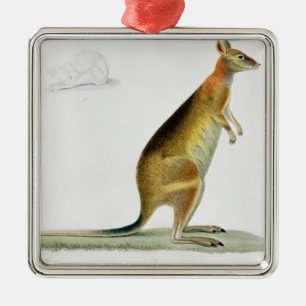 Kangaroo, engraved by Coutant Metal Ornament