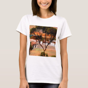 Kangaroo Family Oil Painting, T-Shirt
