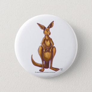 Kangaroo Gifts & Accessories Button