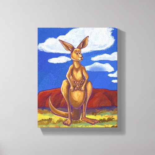 Kangaroo Gifts  Accessories Canvas Print