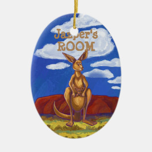 Kangaroo Gifts & Accessories Ceramic Ornament
