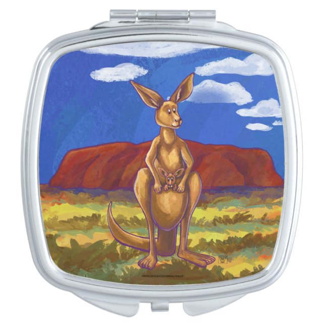 Kangaroo Gifts & Accessories Compact Mirror (Front)
