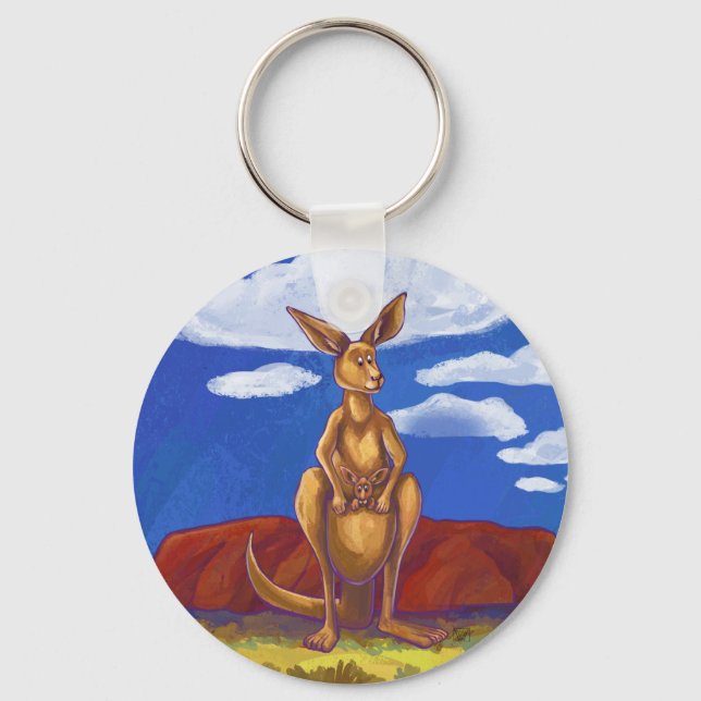 Kangaroo Gifts & Accessories Keychain (Front)