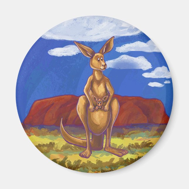 Kangaroo Gifts & Accessories Magnet (Front)