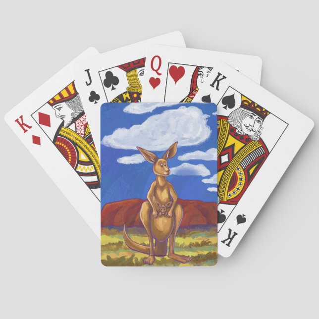 Kangaroo Gifts & Accessories Poker Cards (Back)