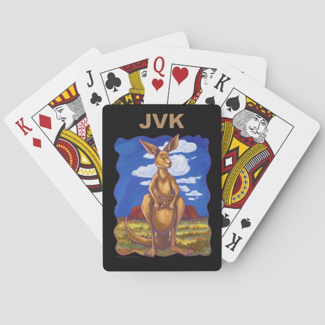 Kangaroo Gifts & Accessories Poker Cards (Back)