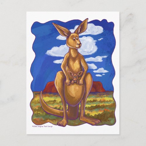 Kangaroo Gifts  Accessories Postcard