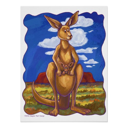 Kangaroo Gifts  Accessories Poster