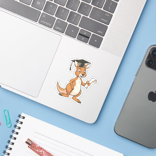 Kangaroo Graduation Sticker