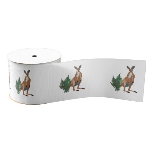 Kangaroo Grosgrain Ribbon