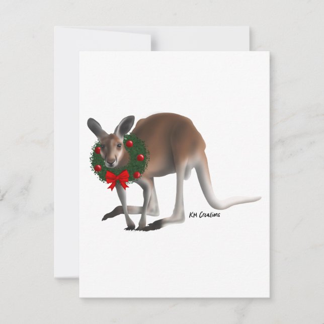 Kangaroo - holiday card (Front)
