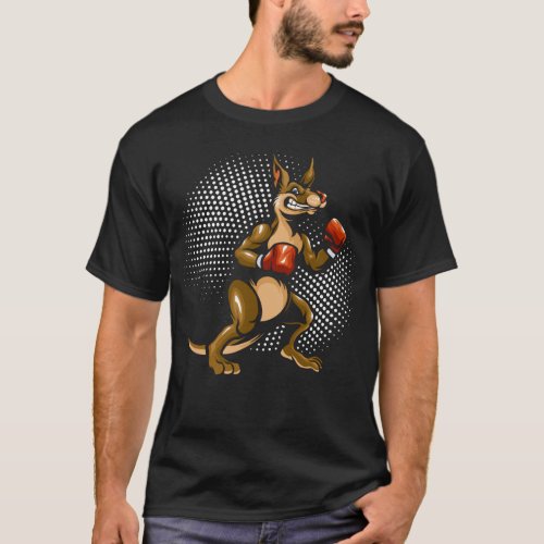 Kangaroo Humor Boxer Animal Fun Boxing T_Shirt