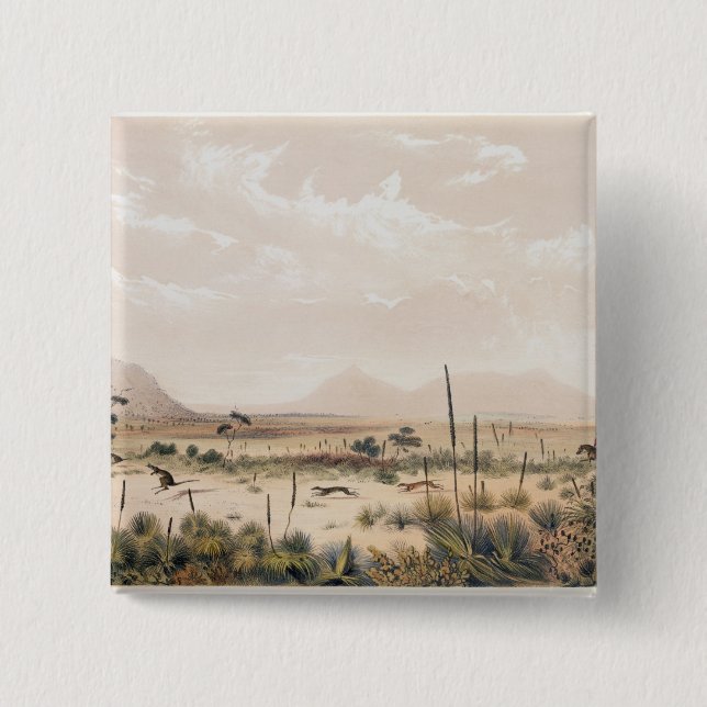 Kangaroo Hunt Button (Front)