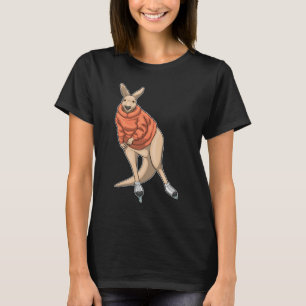 Kangaroo Ice skating Ice skates T-Shirt