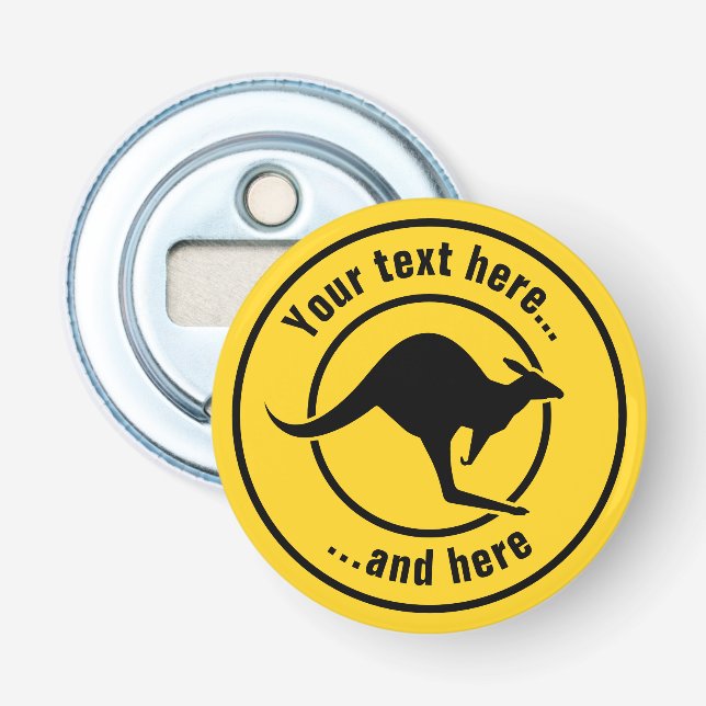 Kangaroo Icon Bottle Opener (Front)
