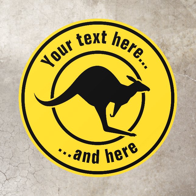 Kangaroo Icon Floor Decals (Insitu)