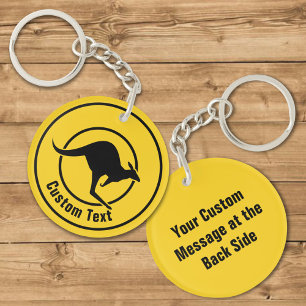 Kangaroo Icon Keychain