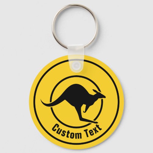 Kangaroo Icon Keychain