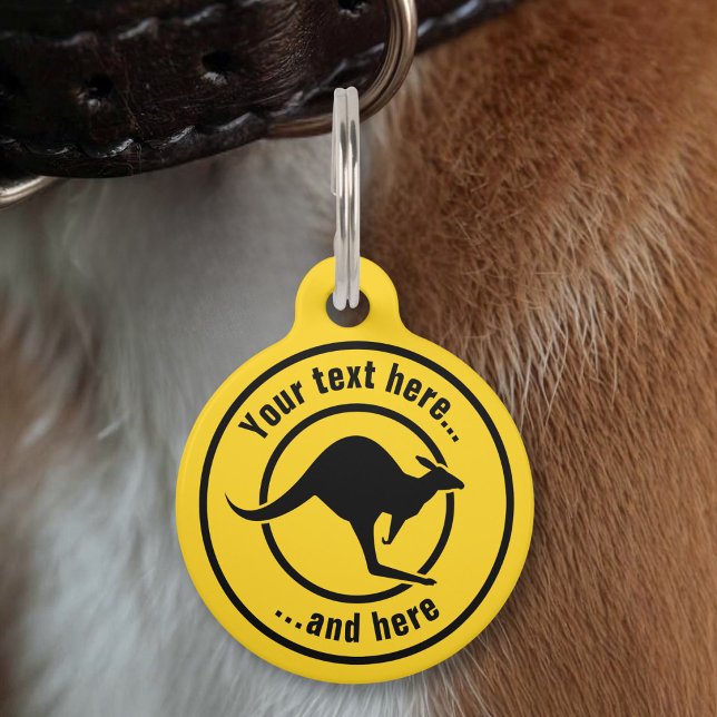Kangaroo Icon Pet ID Tag (Creator Uploaded)