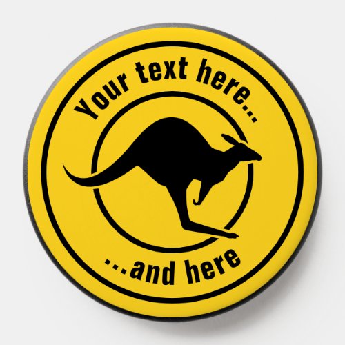 Kangaroo Icon Sign PopSocket