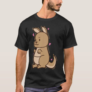 Kangaroo in Love Australia Outback T-Shirt