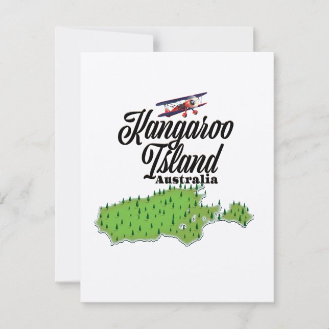 Kangaroo Island Australia map (Front)