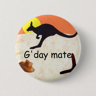 Kangaroo Jillo Pinback Button