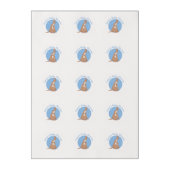 Kangaroo Joey Baby Boy Blue Shower Edible Frosting Rounds (Sheet)