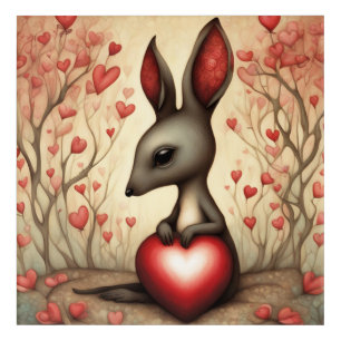Kangaroo Love 1 Acrylic Print