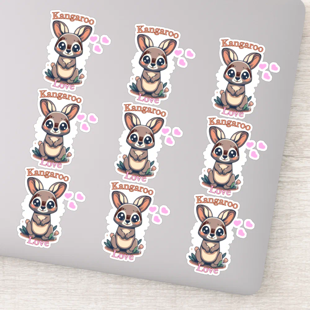 Kangaroo love! sticker