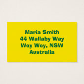 Kangaroo made of Australian slang (Back)