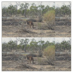 Kangaroo Meanwhile At The Billabong, Fabric