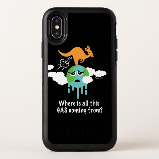Kangaroo Methane Fart Otterbox iPhone Case (Back)