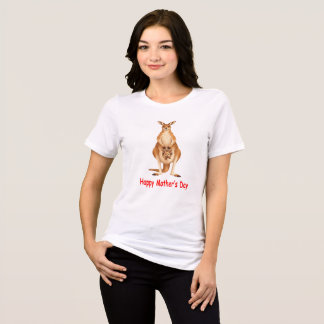 Kangaroo Mom and Joey Mother's Day Tri-Blend Shirt