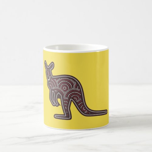 Kangaroo Mosaic Coffee Mug