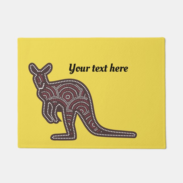 Kangaroo Mosaic Customizable Doormat (Front)