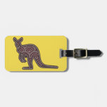 Kangaroo Mosaic Luggage Tag