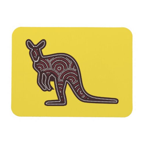 Kangaroo Mosaic Magnet